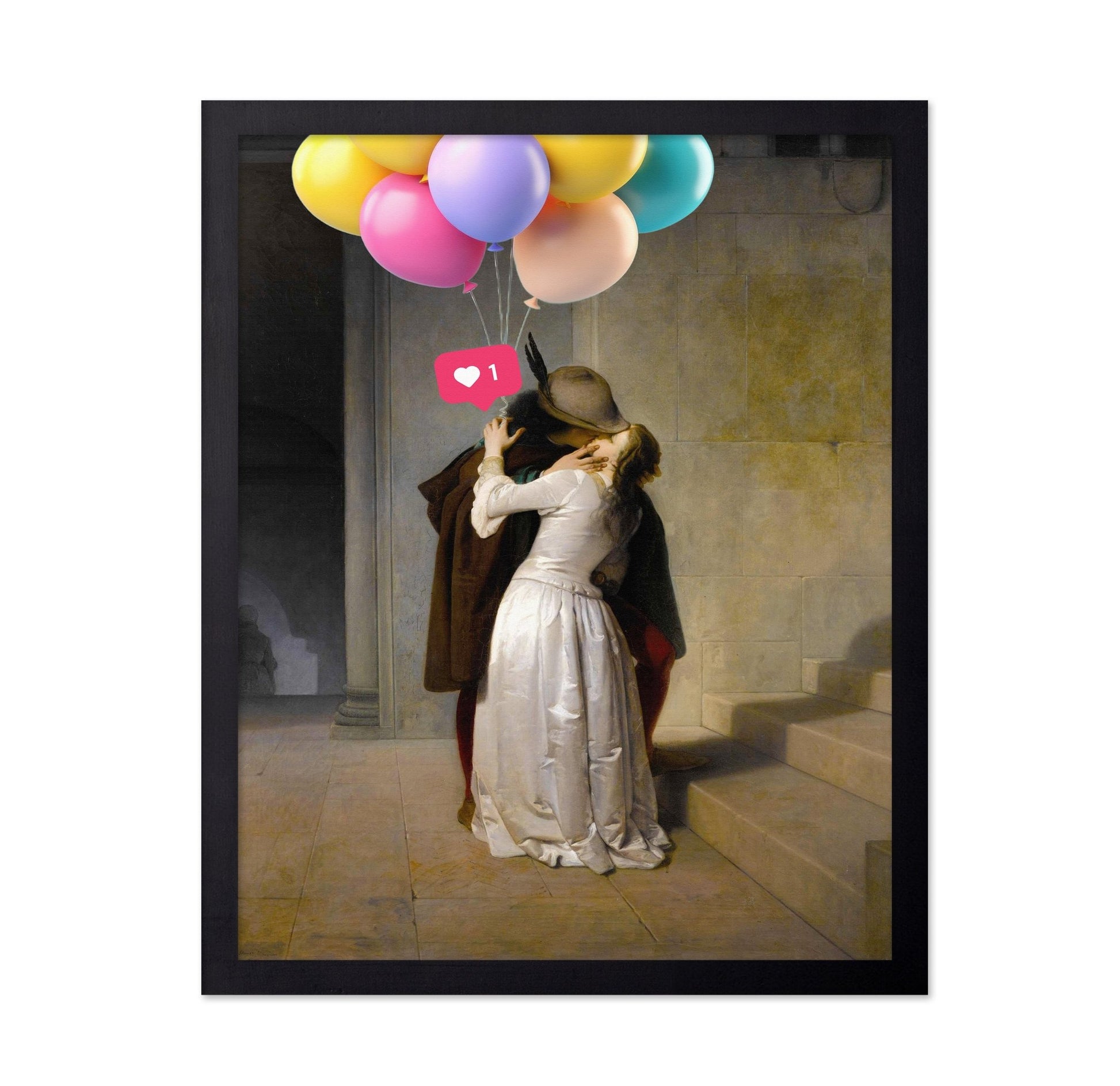 Balloon Kiss Painting