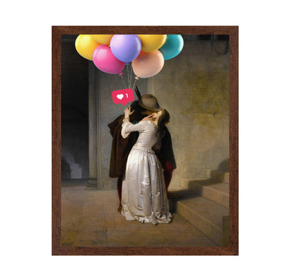 Balloon Kiss Painting