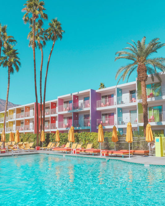 Colorful Poolside Hotel