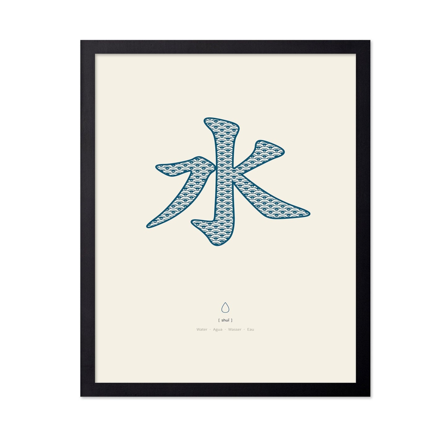 Water Kanji Pattern