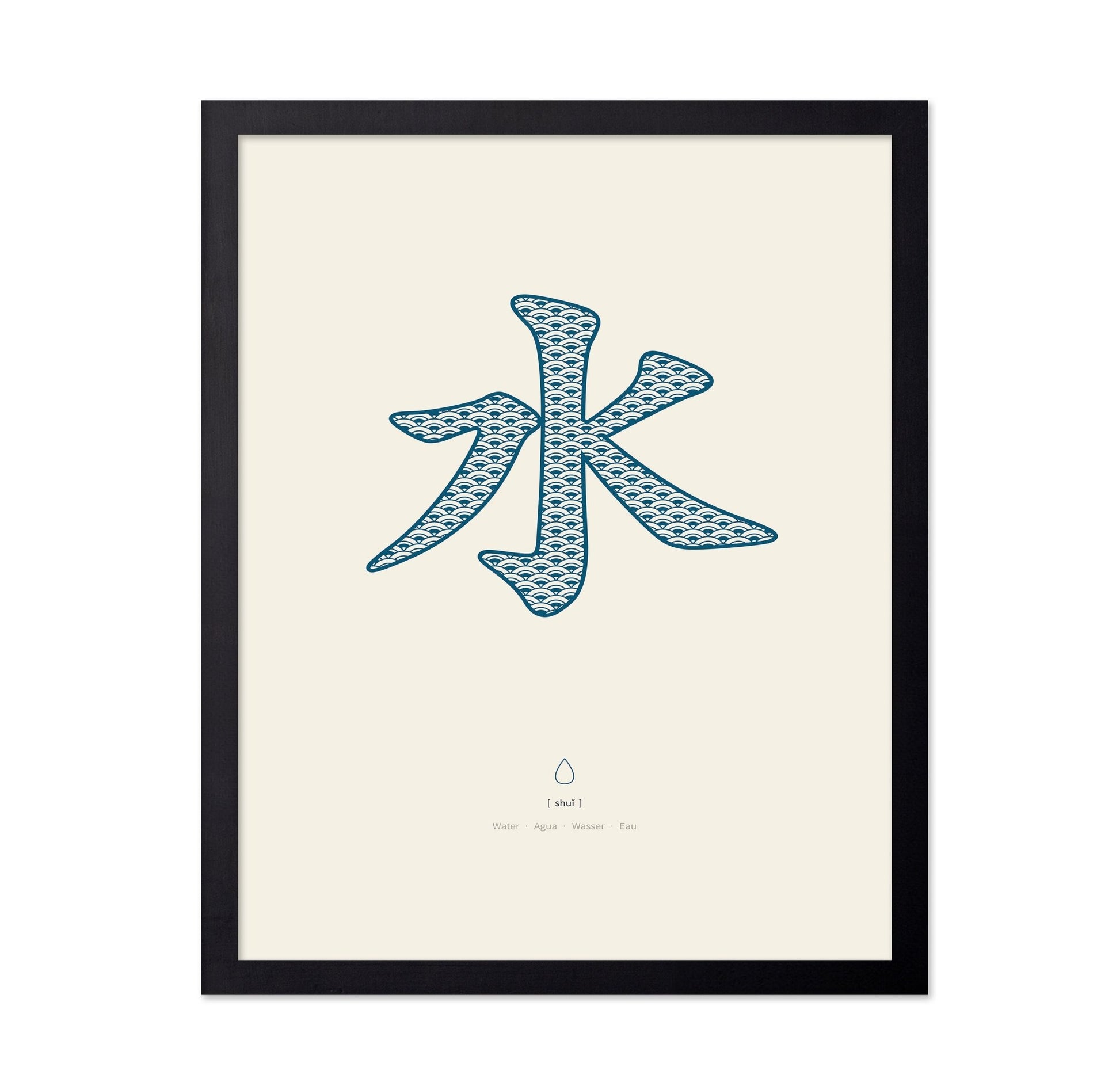 Water Kanji Pattern
