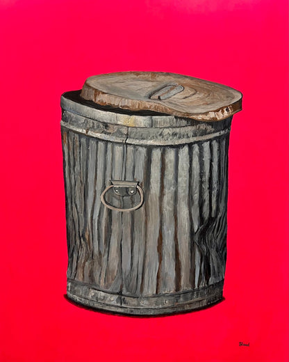 Rustic Trash Can