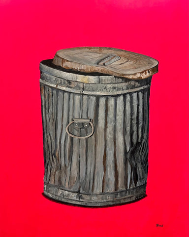 Rustic Trash Can