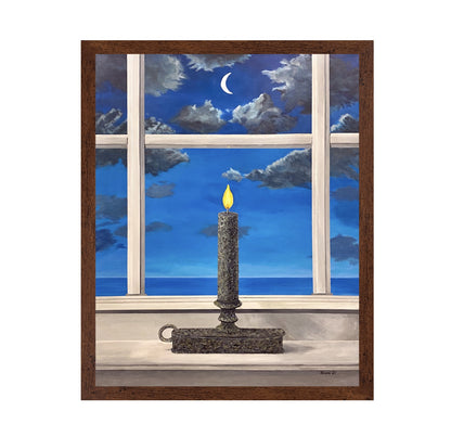 Candle And Moon Window