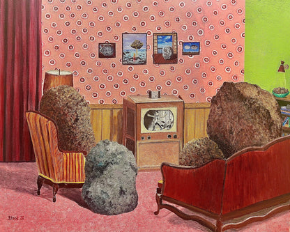 Rock Family Watching TV