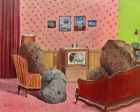 Rock Family Watching TV