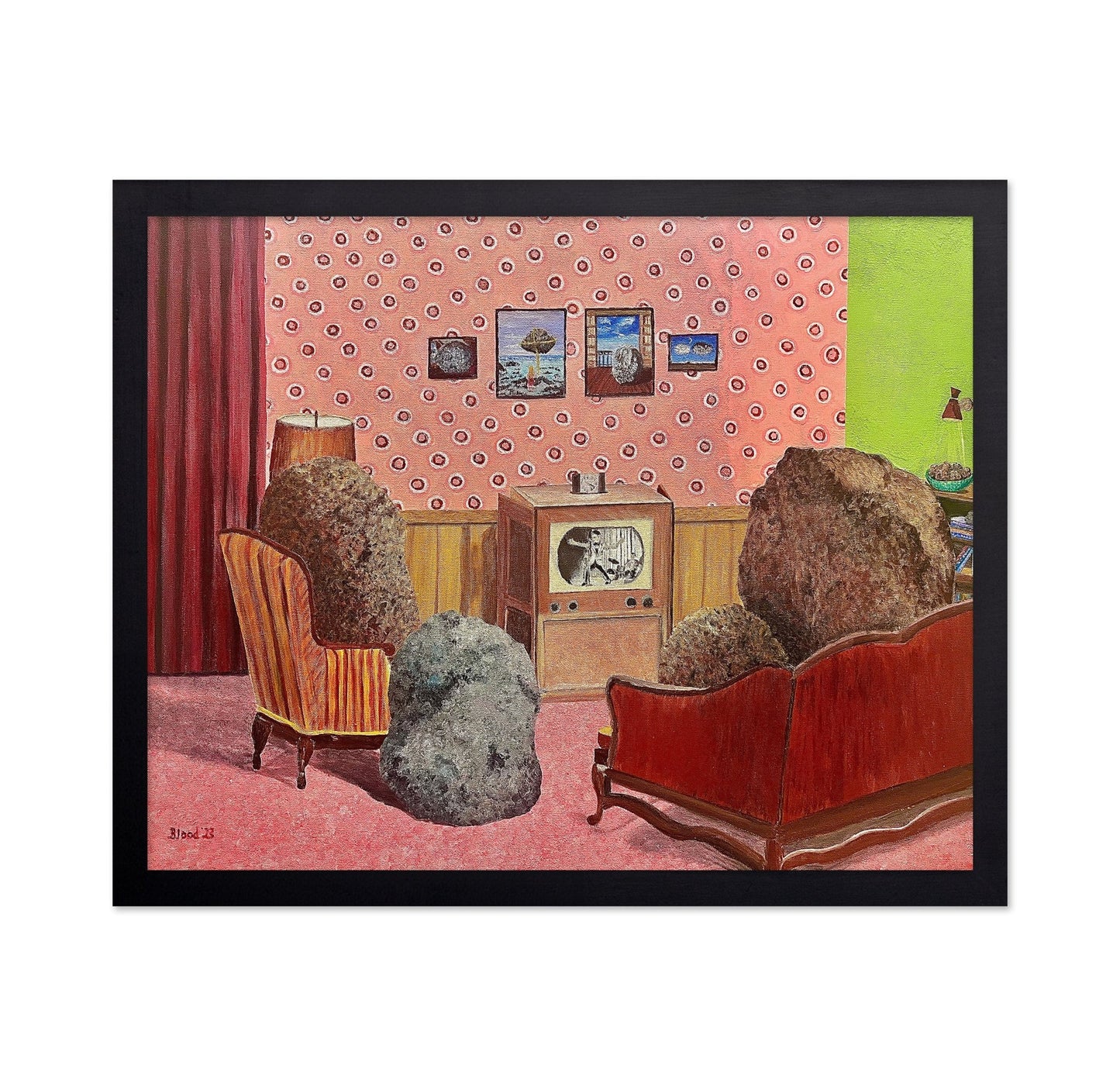 Rock Family Watching TV