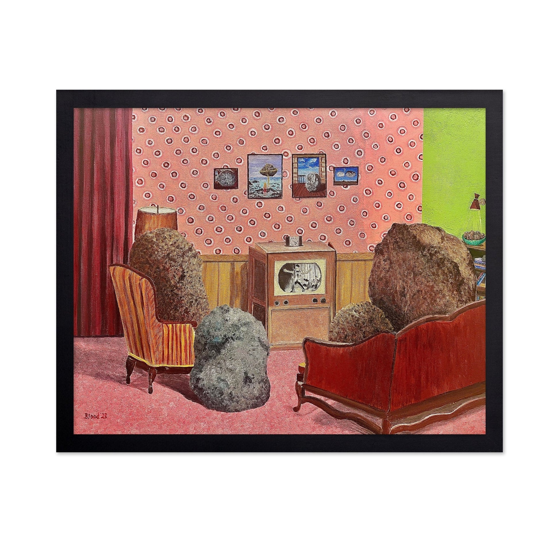 Rock Family Watching TV
