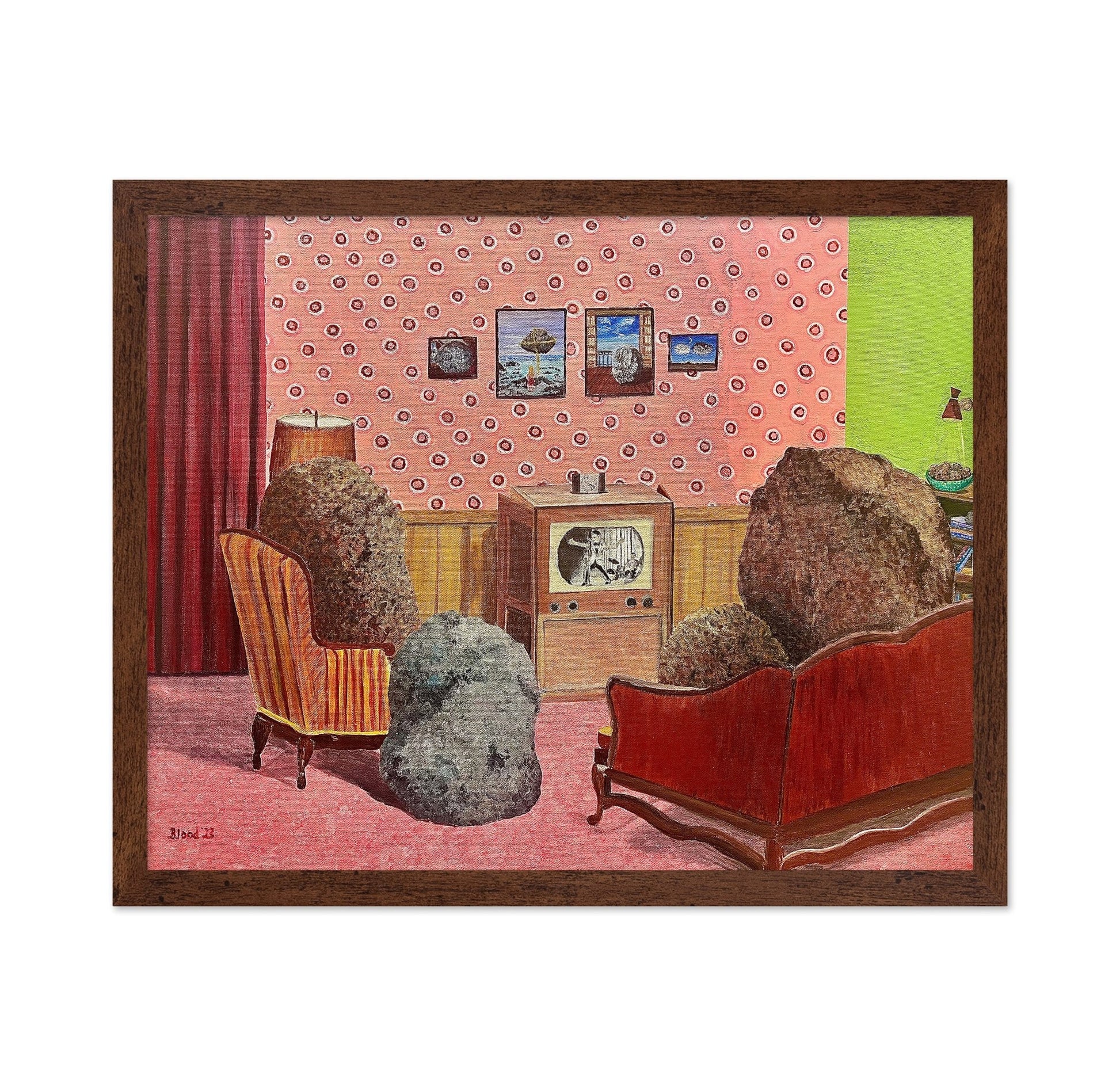 Rock Family Watching TV