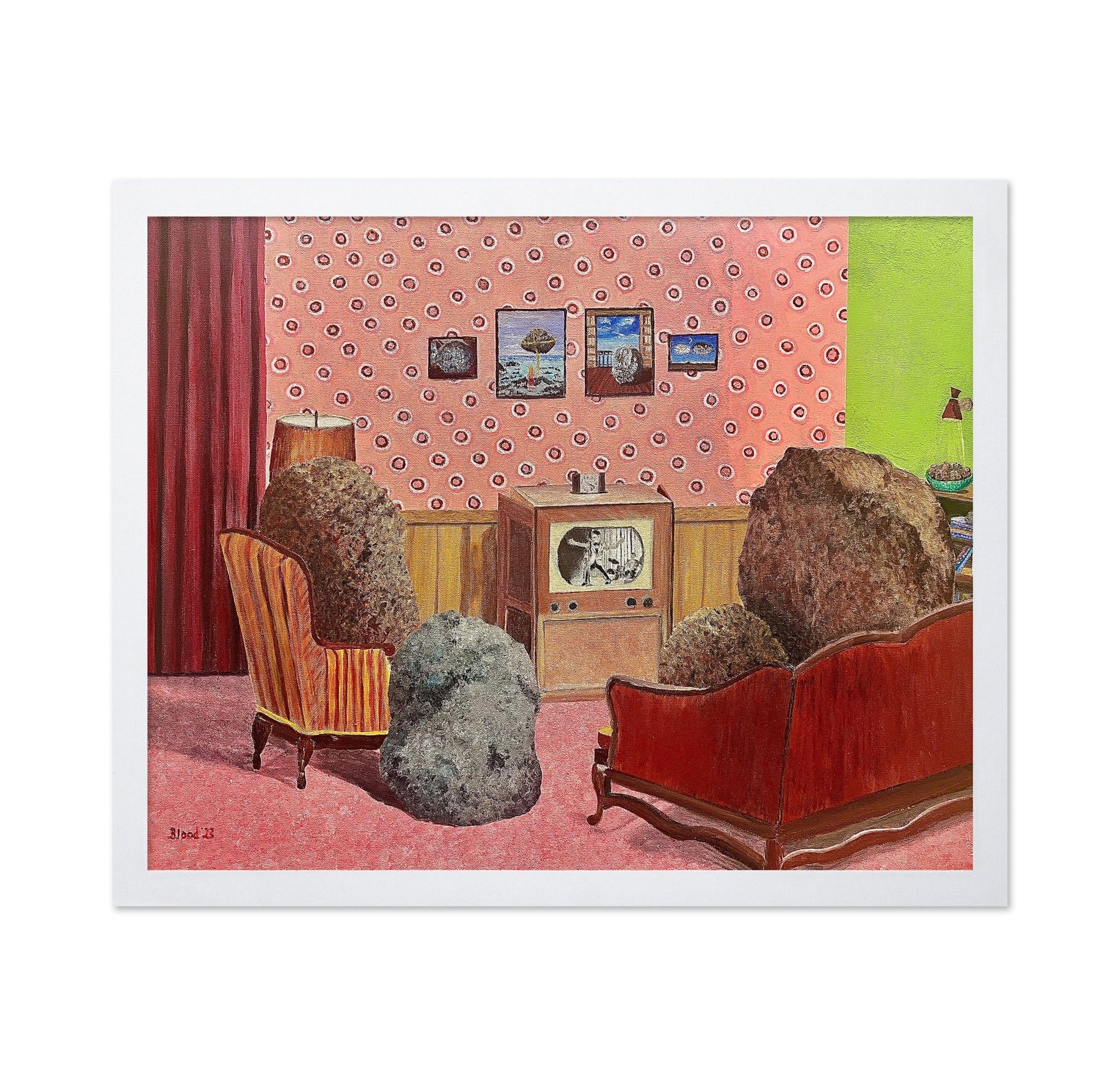 Rock Family Watching TV