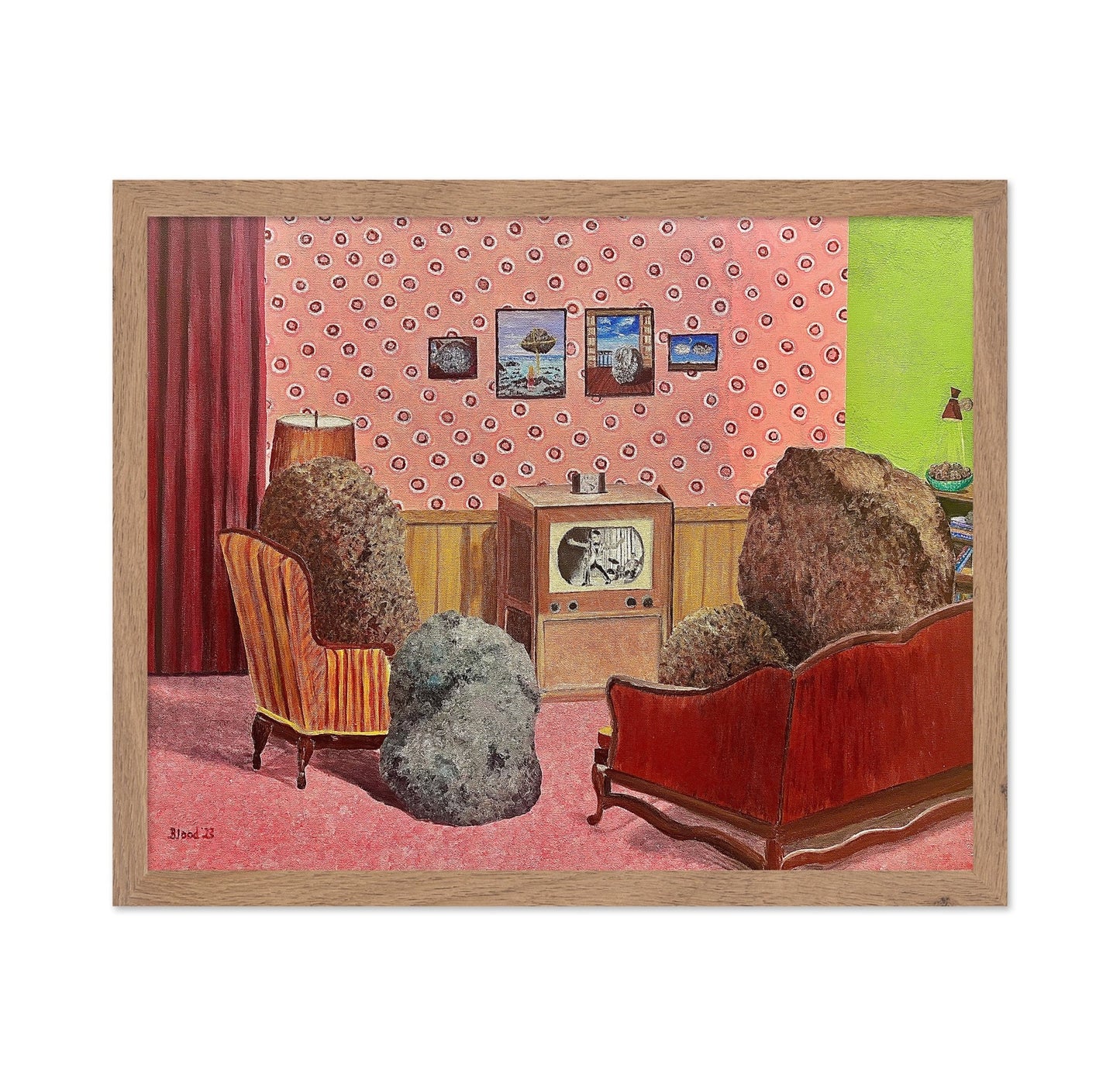 Rock Family Watching TV
