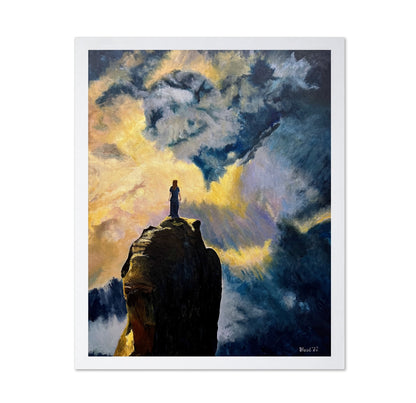 Woman On Sky Cliff