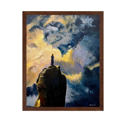 Woman On Sky Cliff
