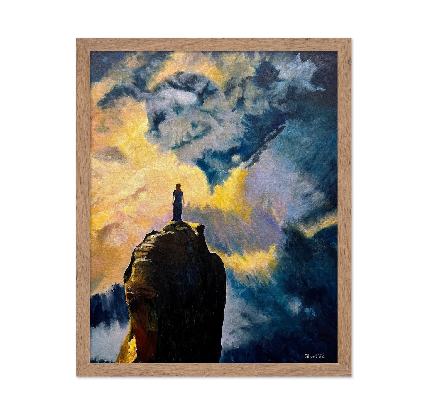 Woman On Sky Cliff