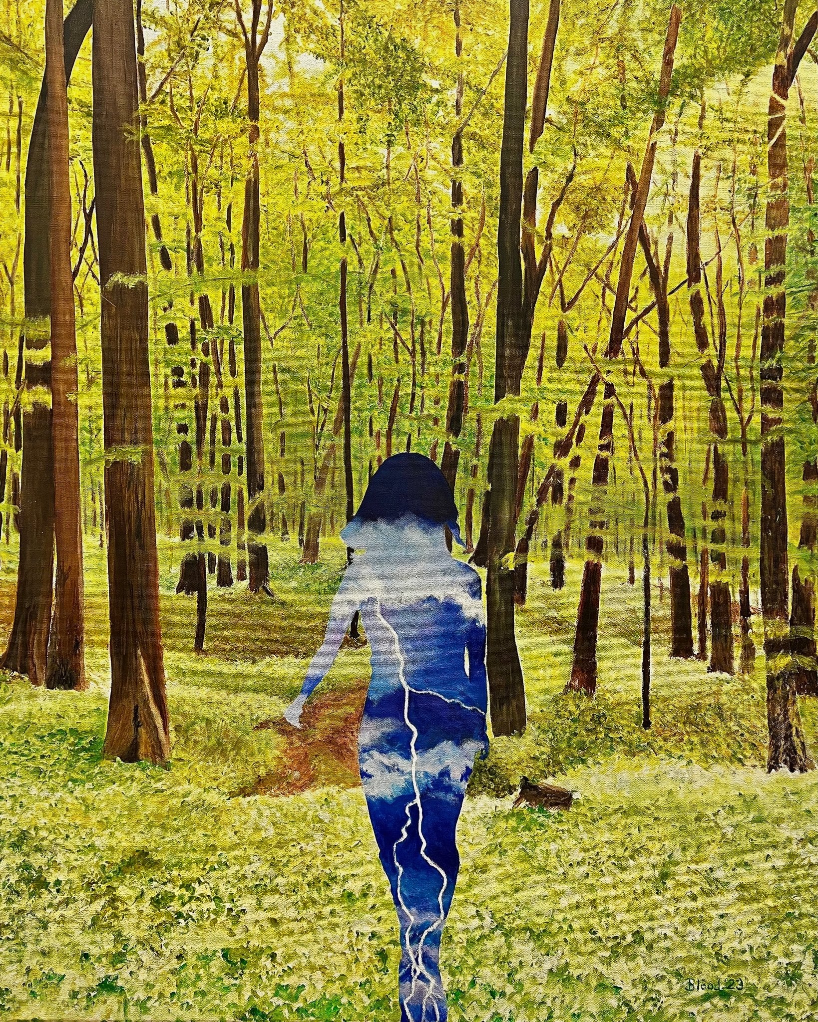 Sky Body In Forest