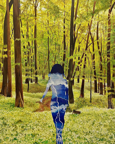 Sky Body In Forest