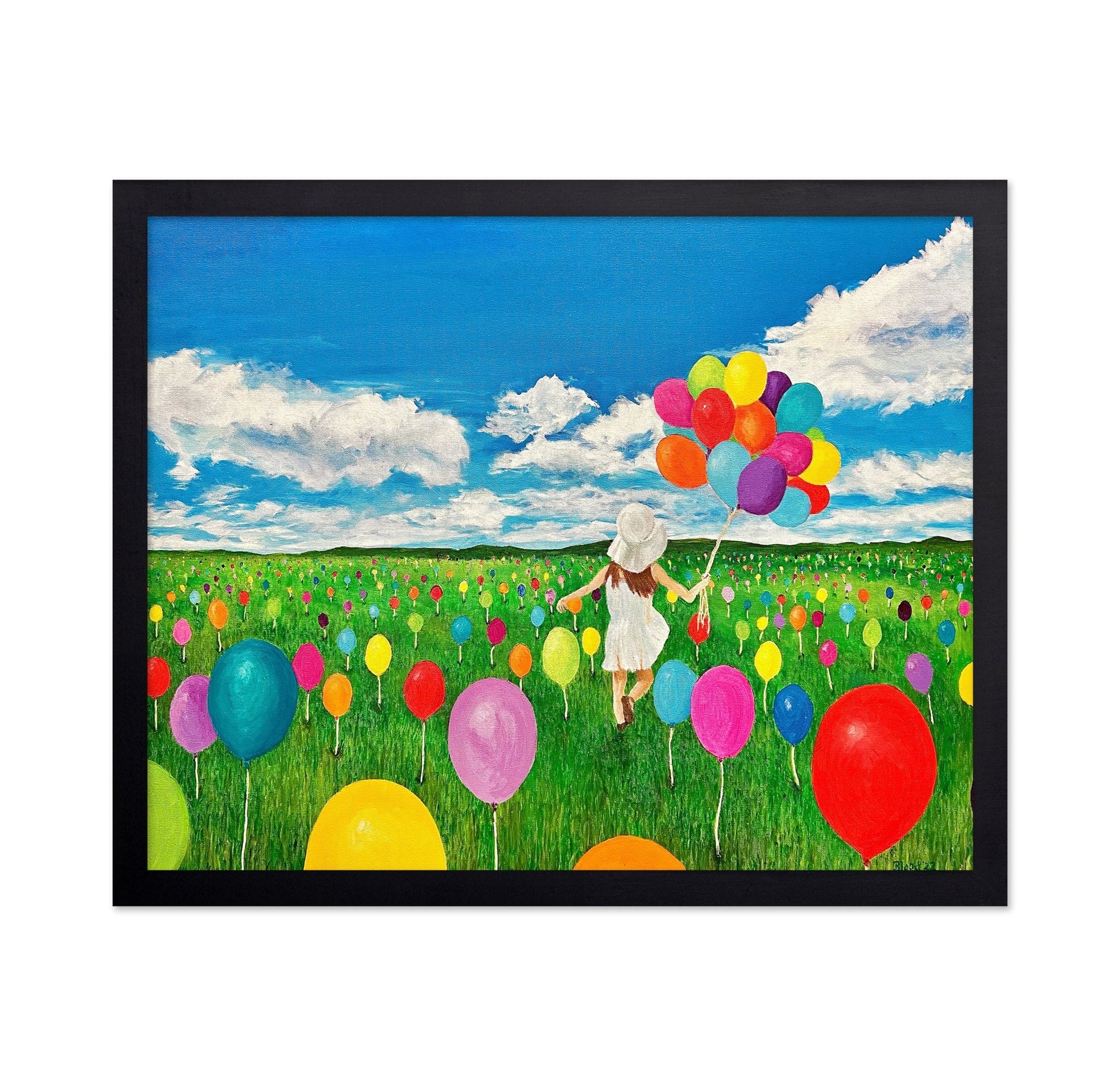 Girl In Balloon Field