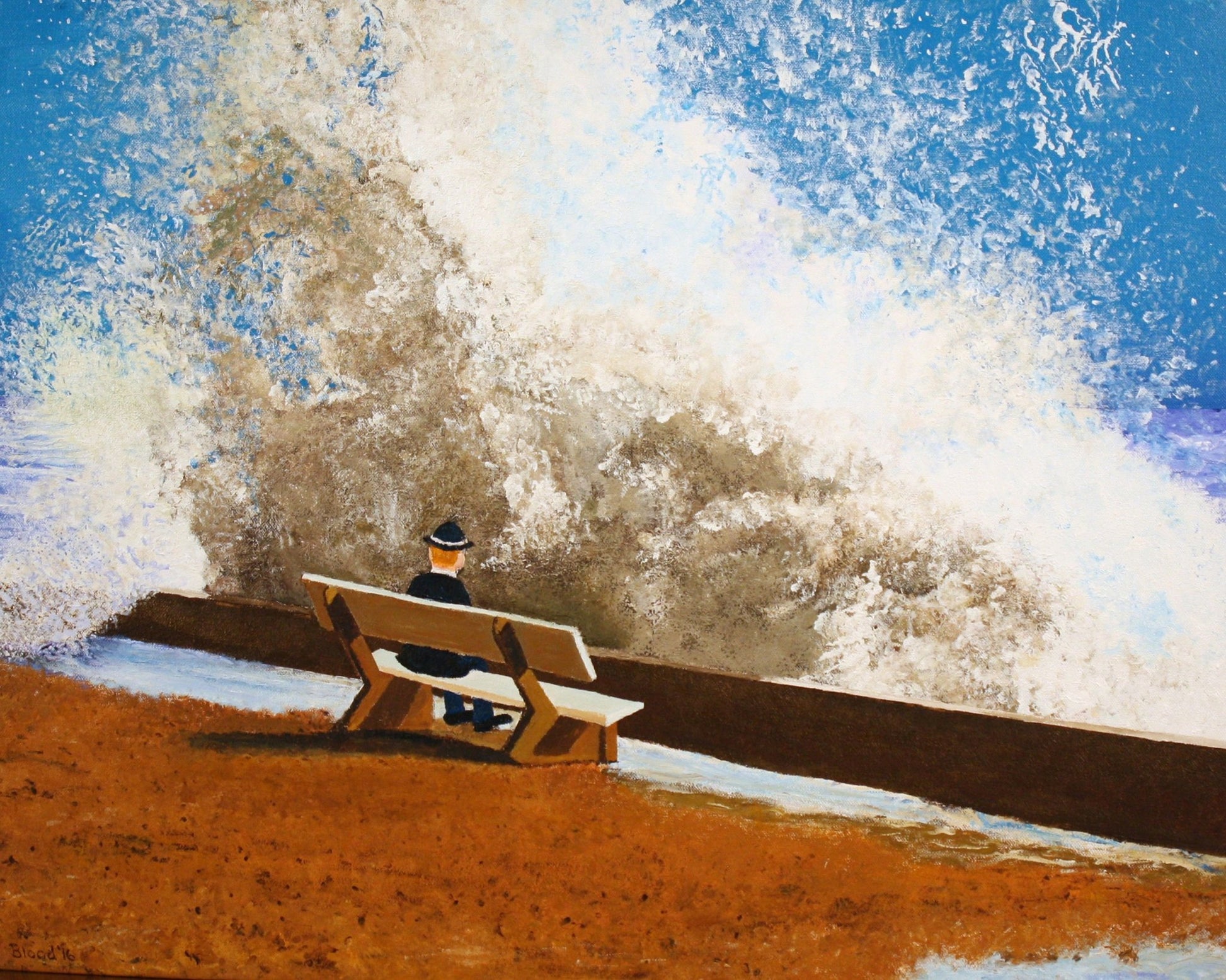 Man Watching Big Wave