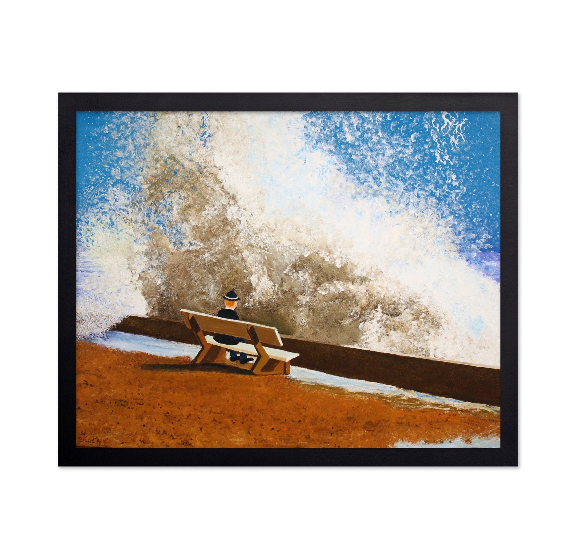 Man Watching Big Wave