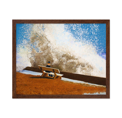 Man Watching Big Wave