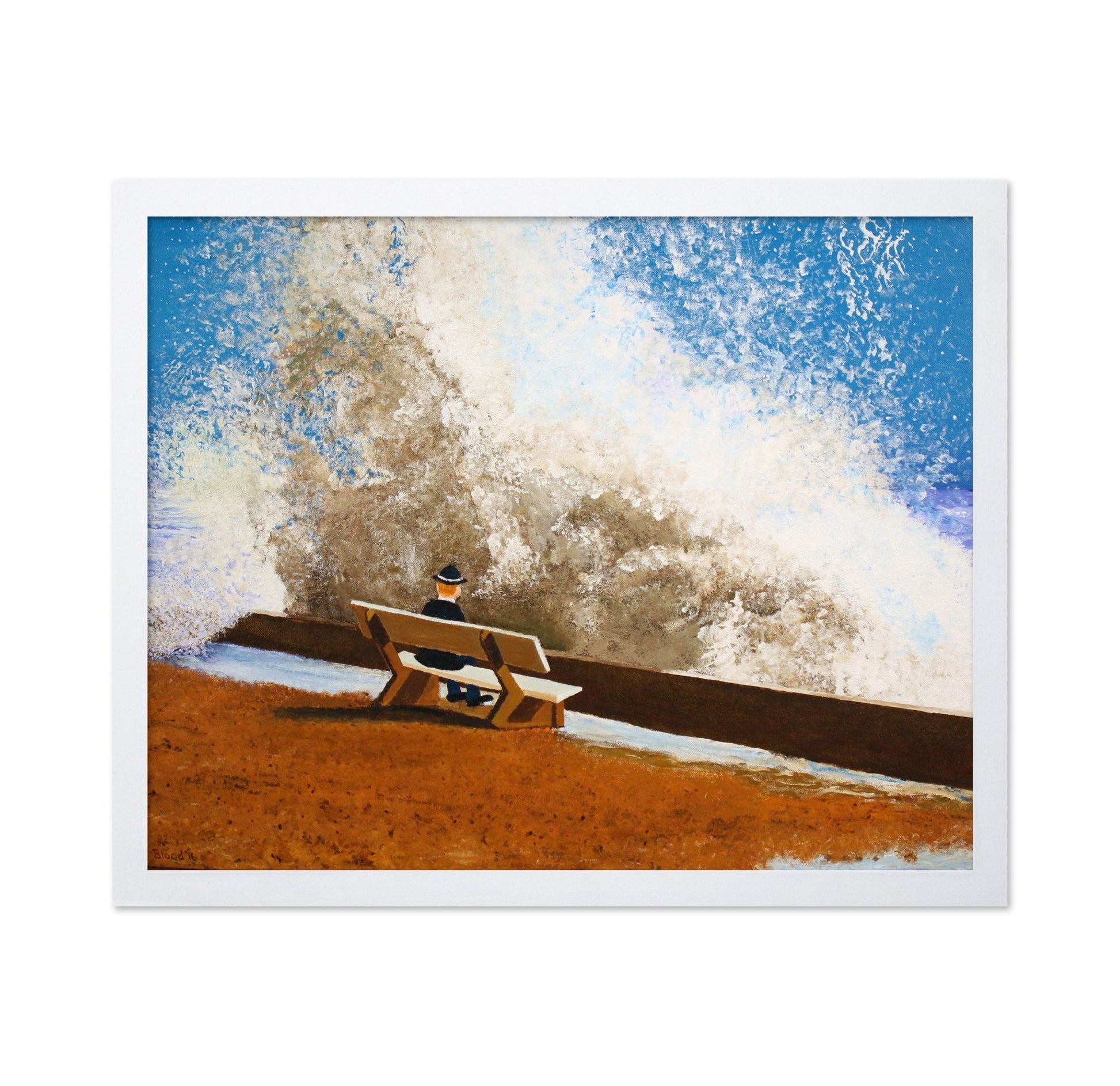 Man Watching Big Wave