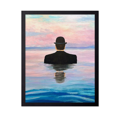 Man Floating At Sea