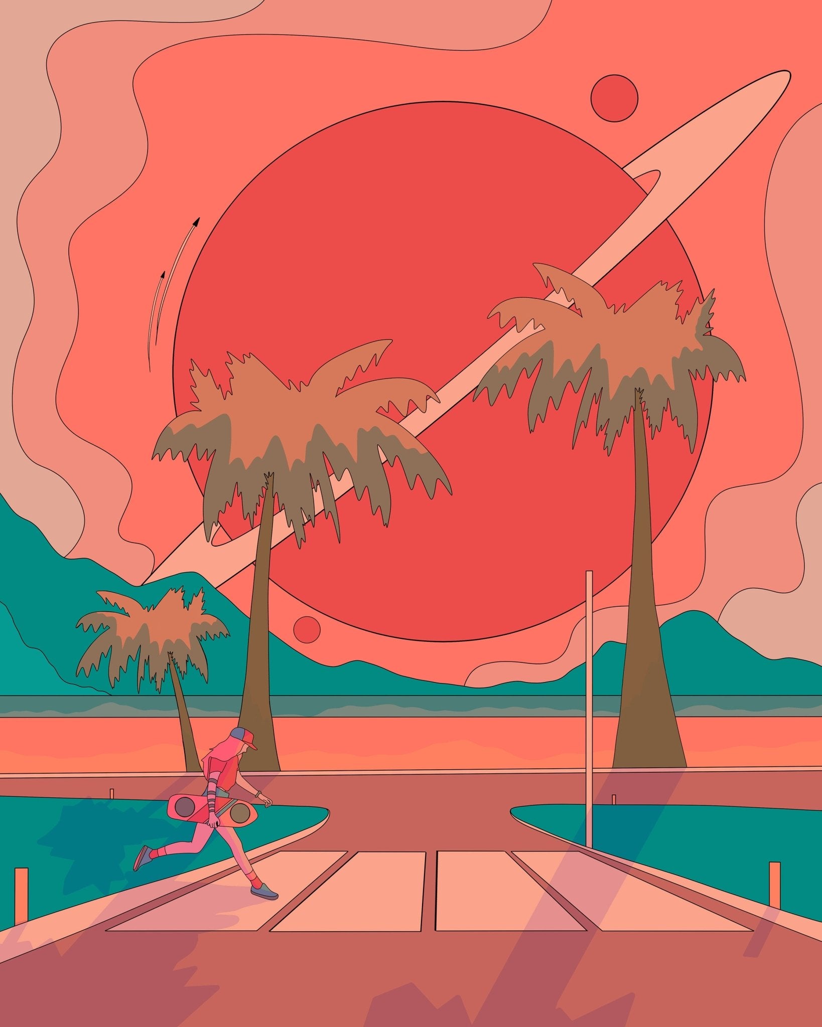 Sunset Skate Run