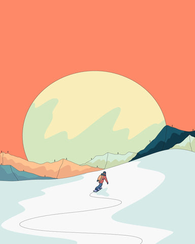 Snowboard Sunset Trail