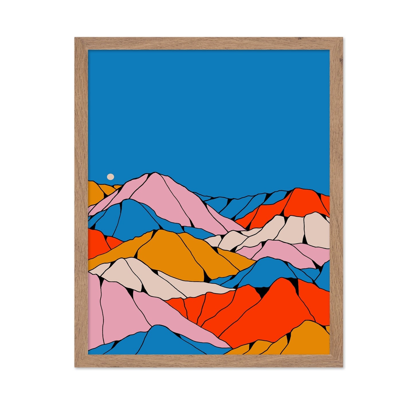 Colorblock Mountain Range
