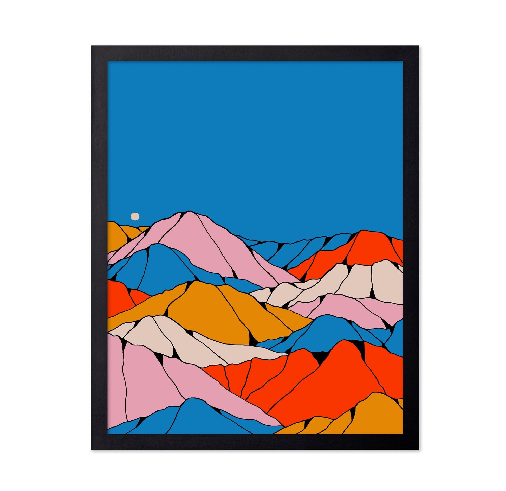 Colorblock Mountain Range