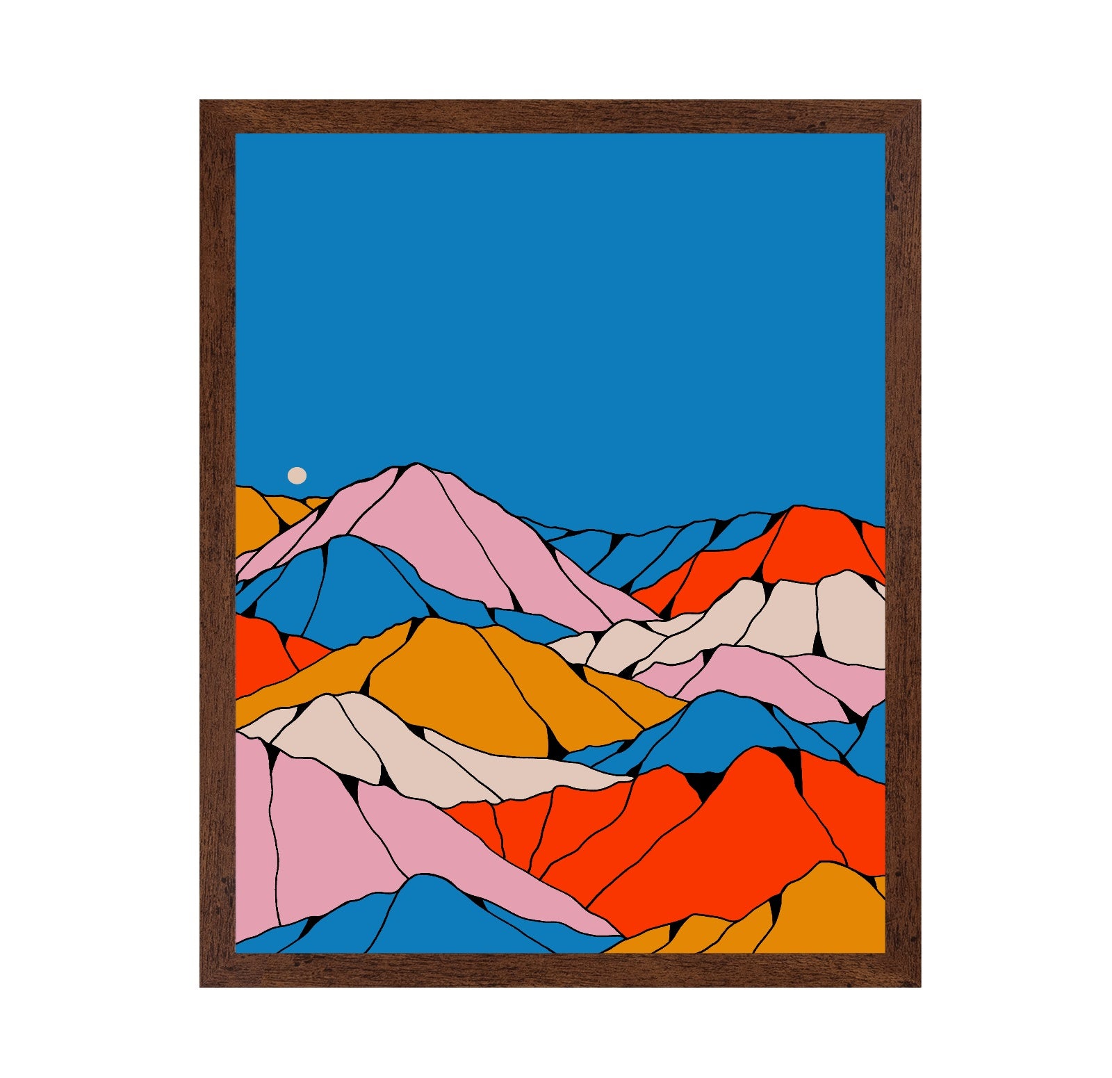 Colorblock Mountain Range