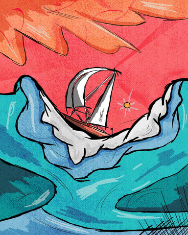 Surreal Ocean Voyage
