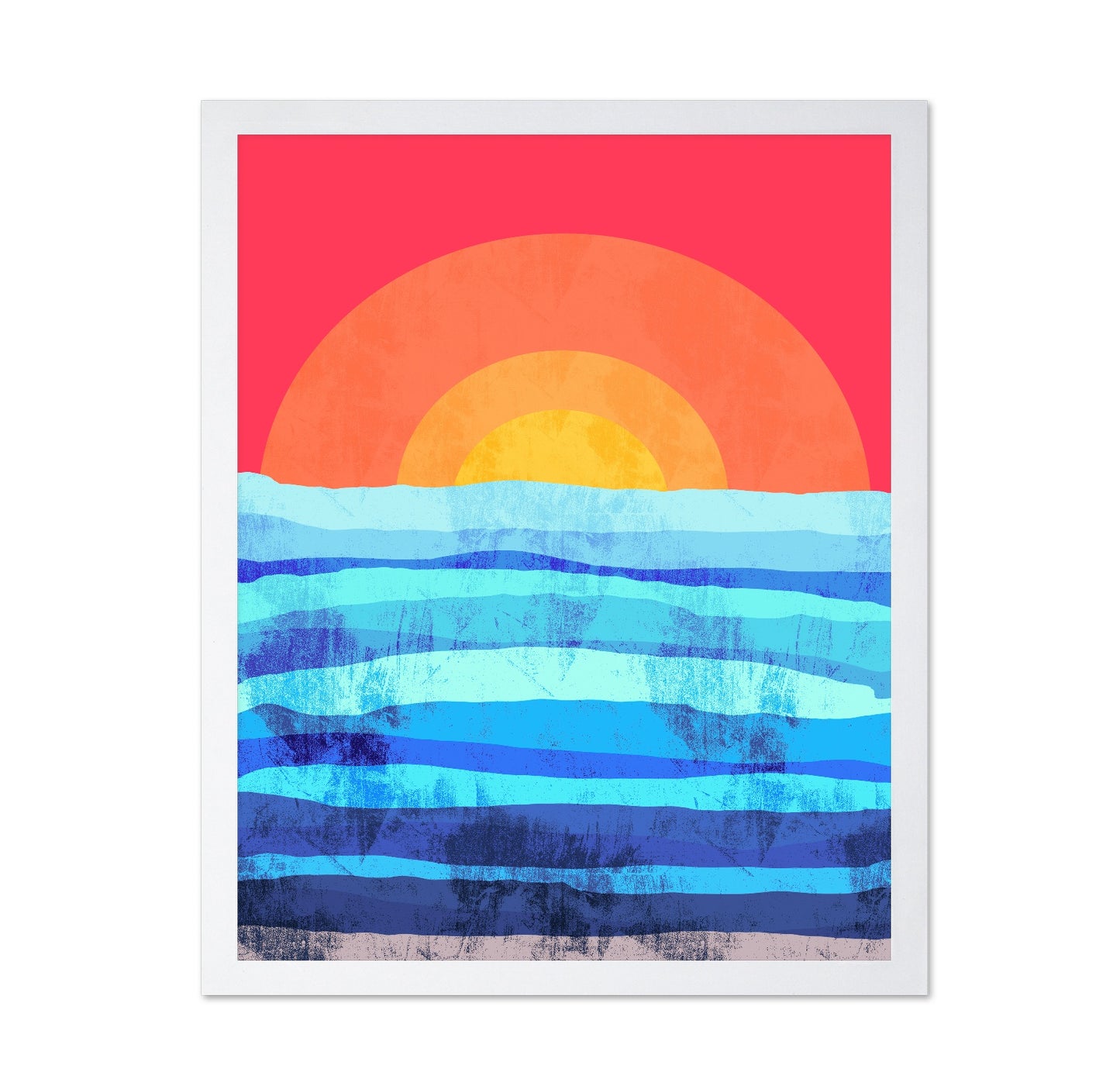 Sunset Ocean Layers