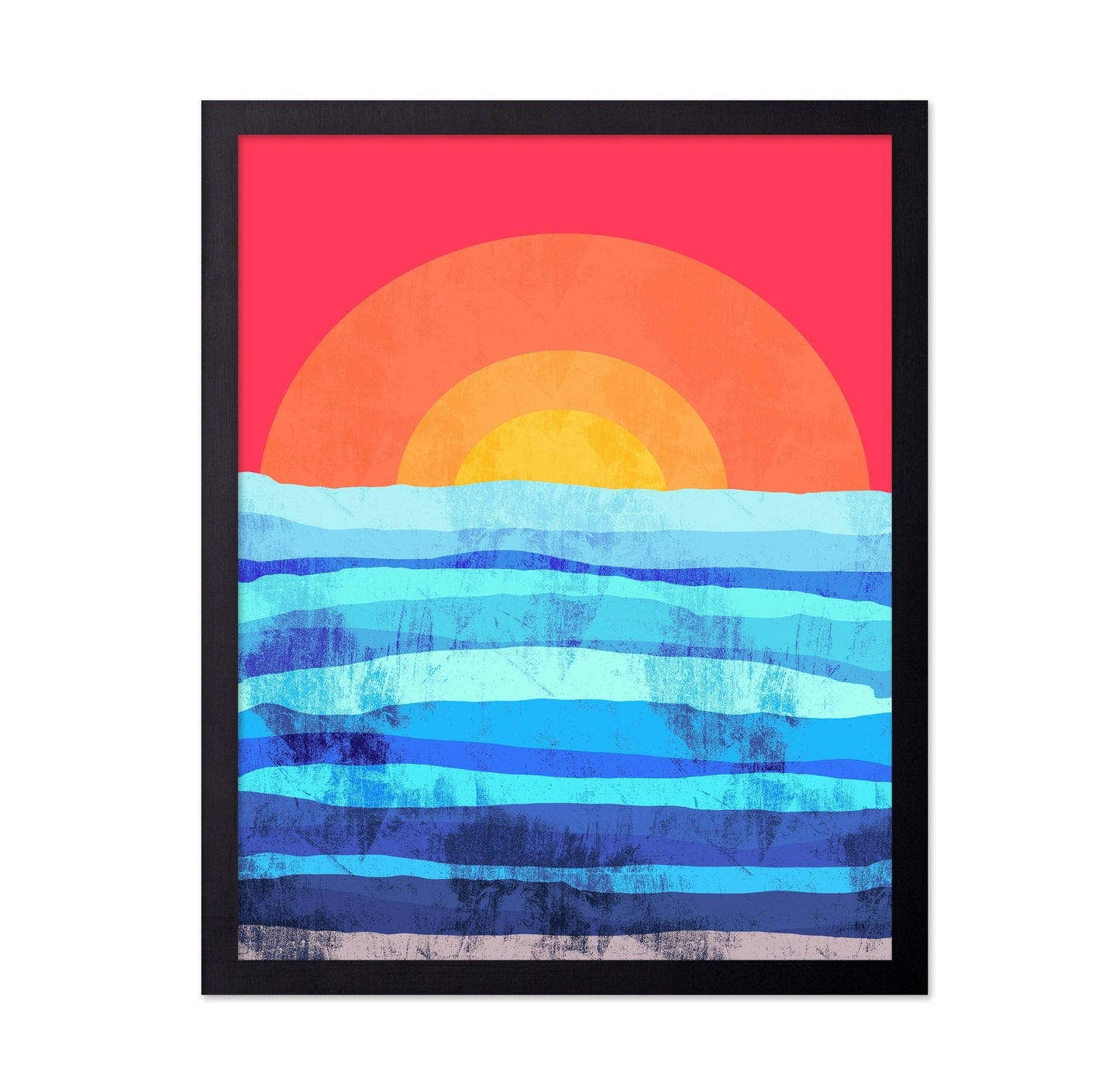 Sunset Ocean Layers