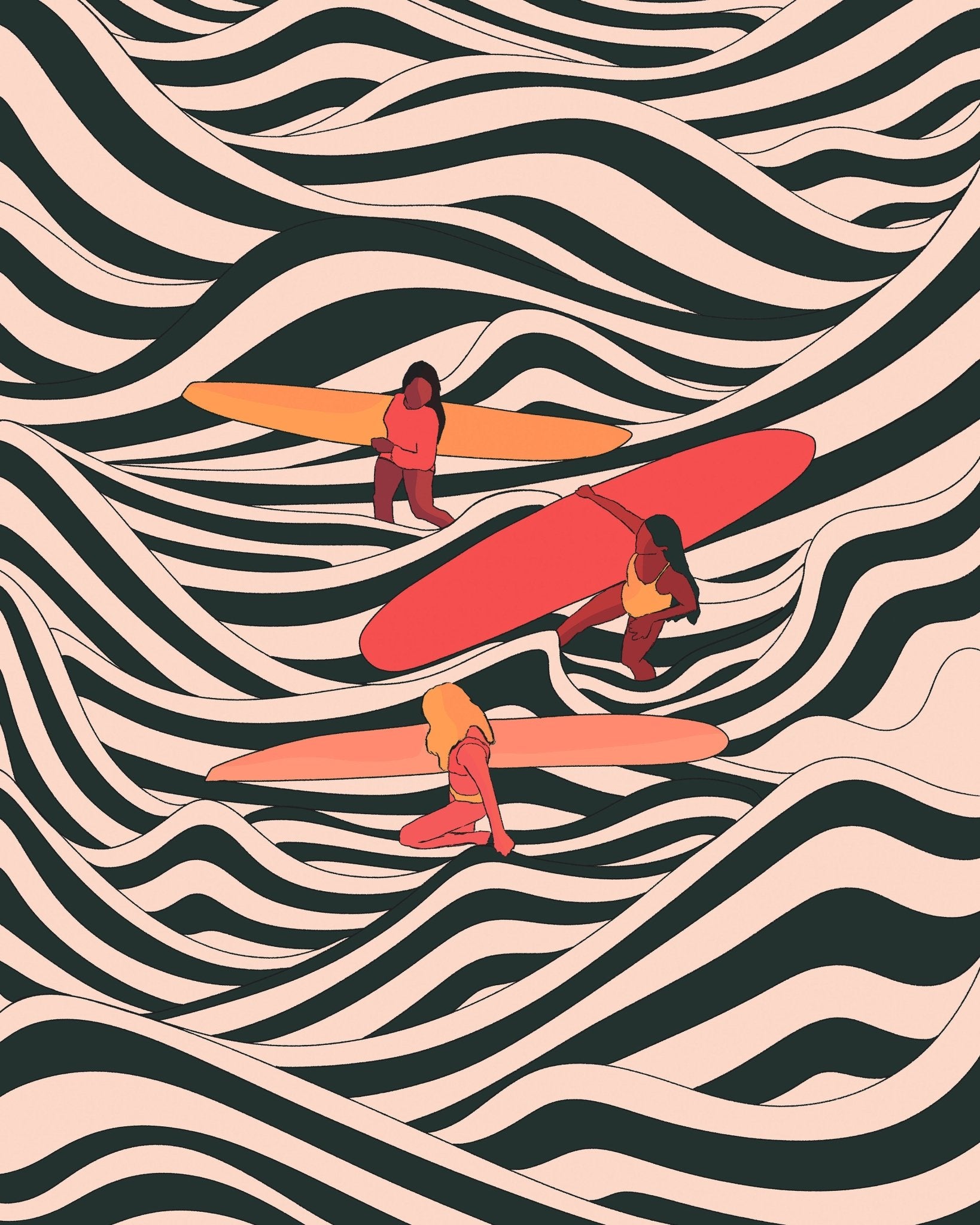 Surf Pattern Waves