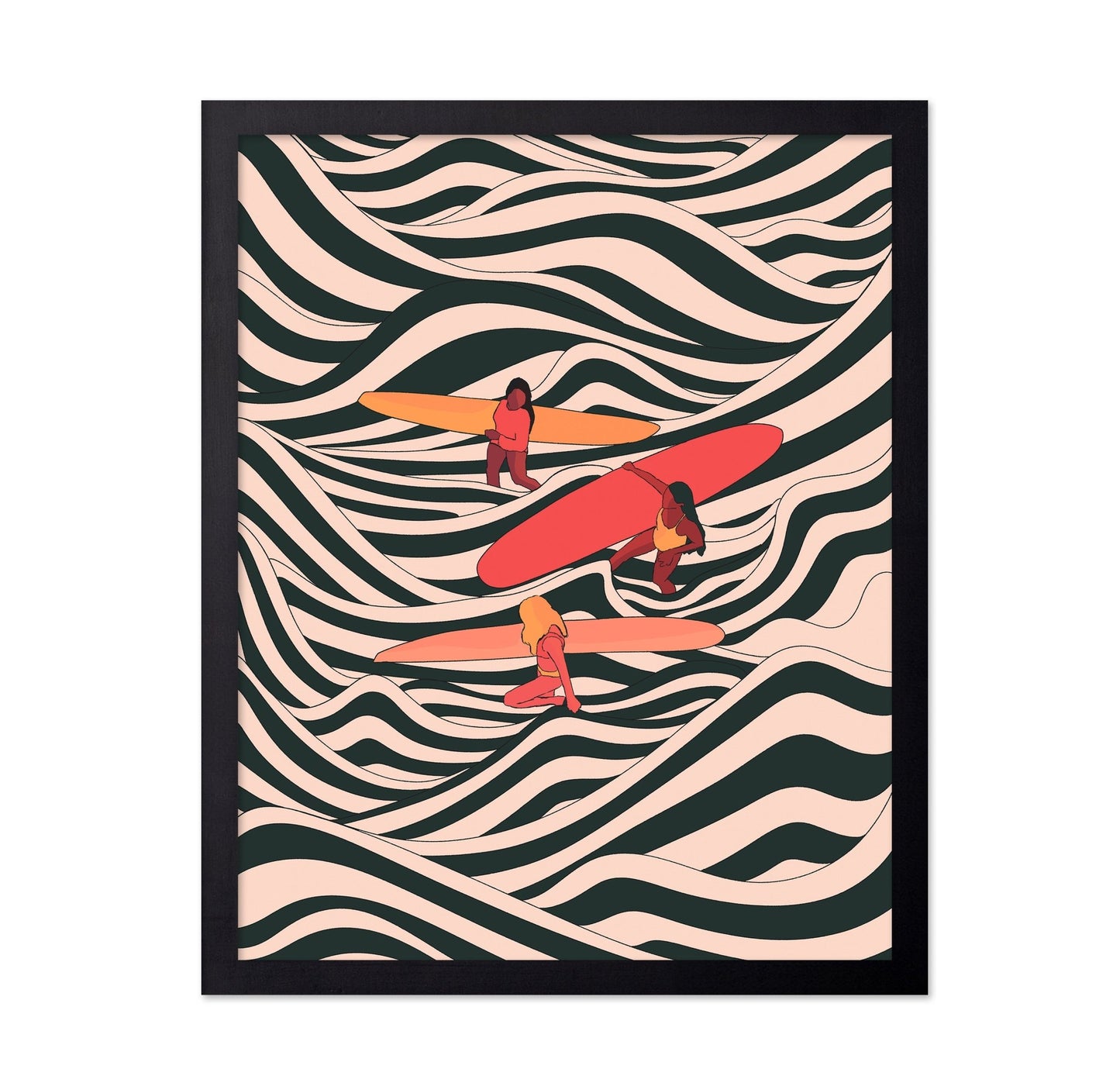 Surf Pattern Waves