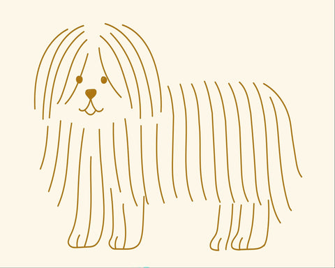 Minimal Dog Line Art