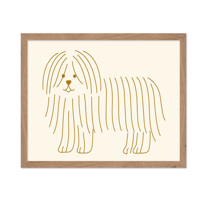 Minimal Dog Line Art
