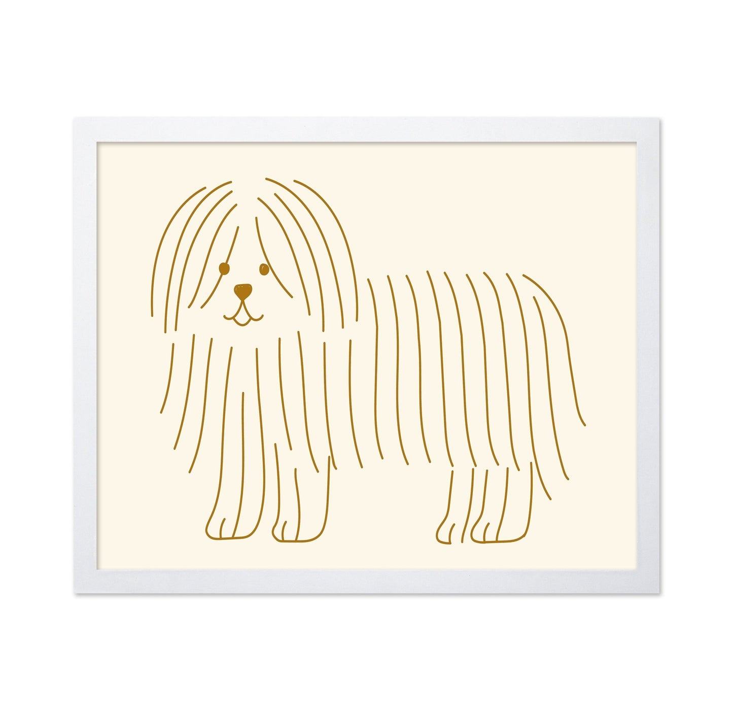 Minimal Dog Line Art