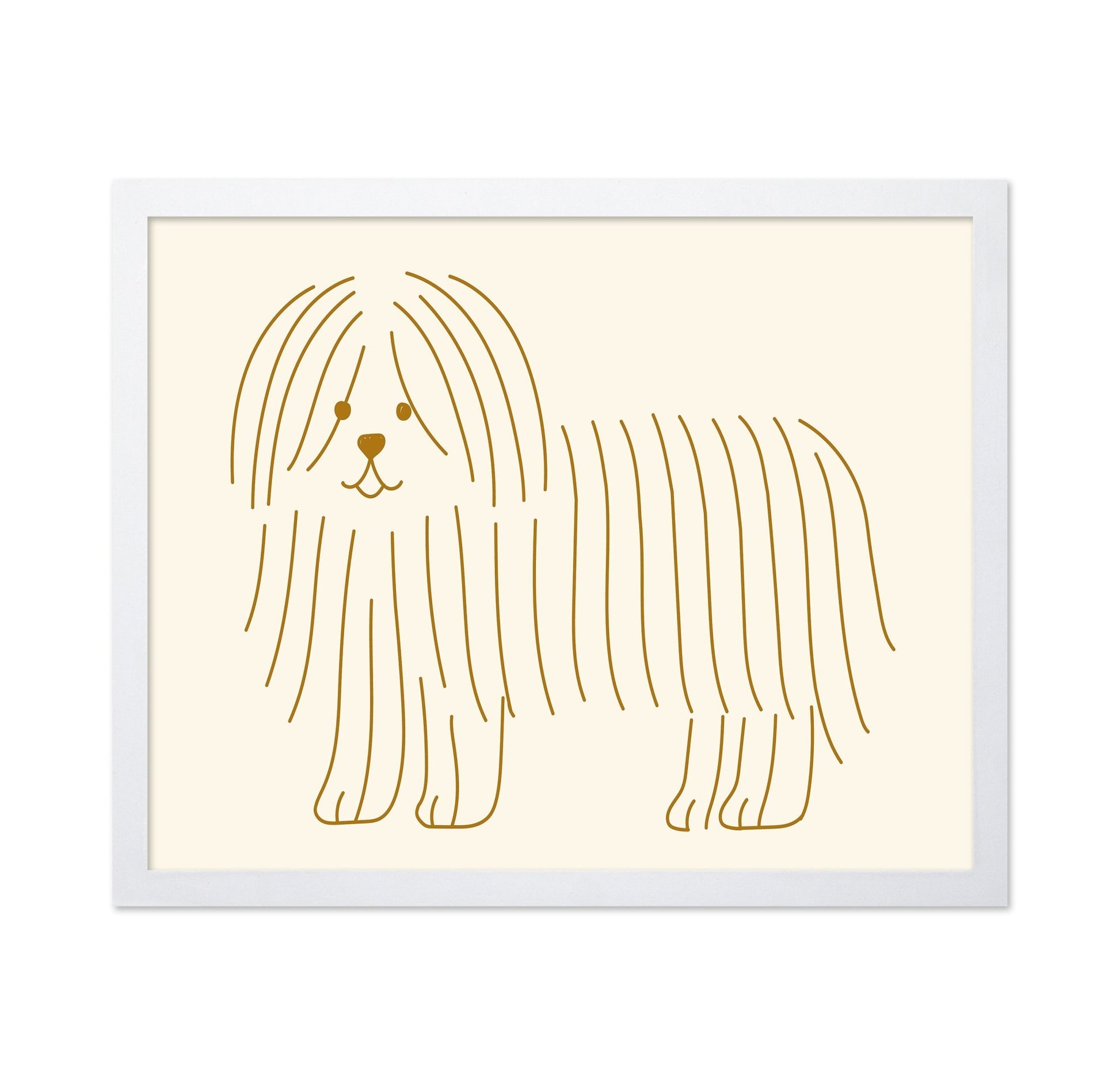 Minimal Dog Line Art