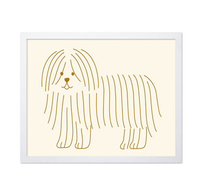 Minimal Dog Line Art