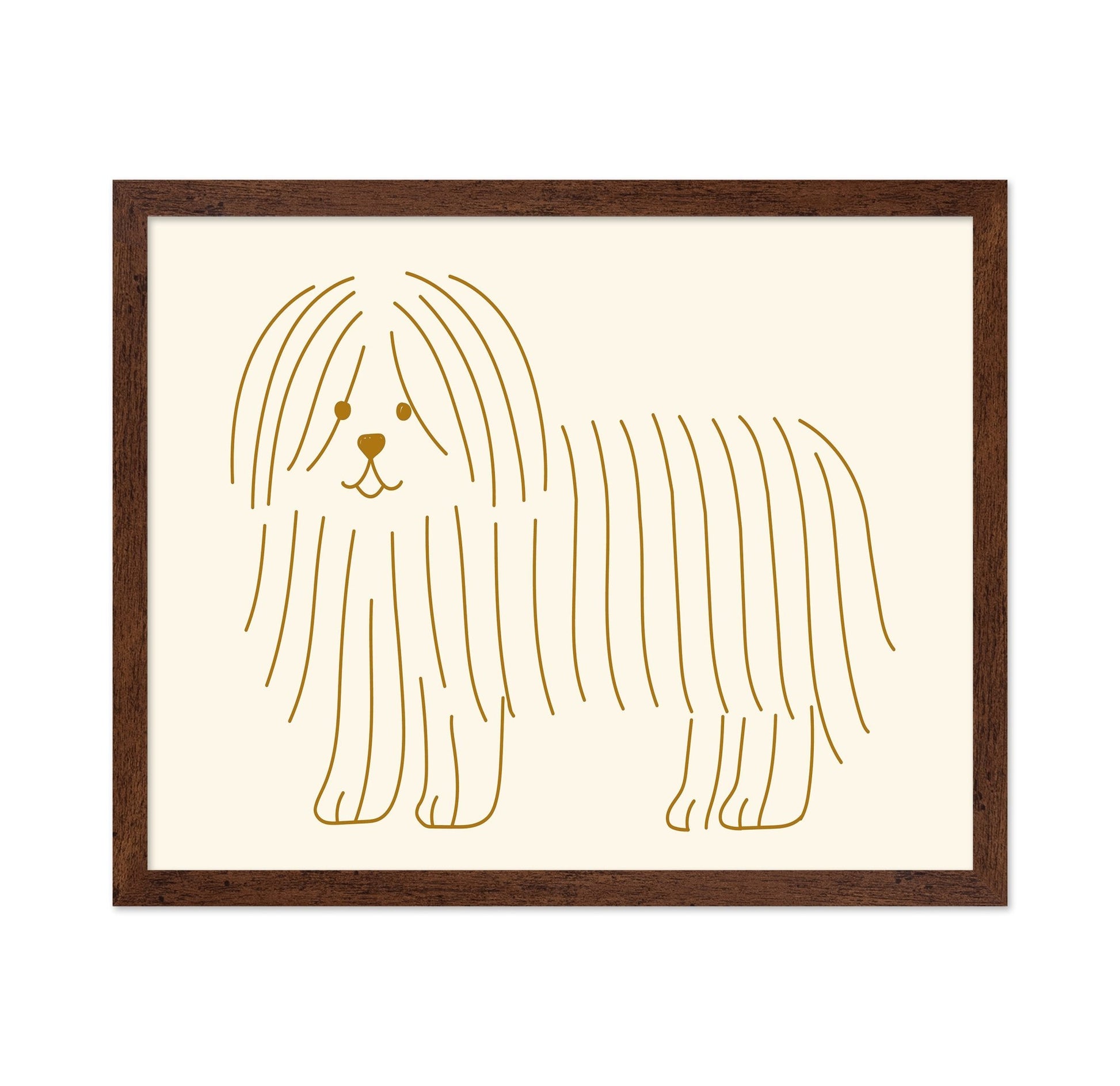 Minimal Dog Line Art