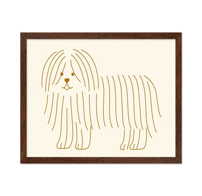 Minimal Dog Line Art