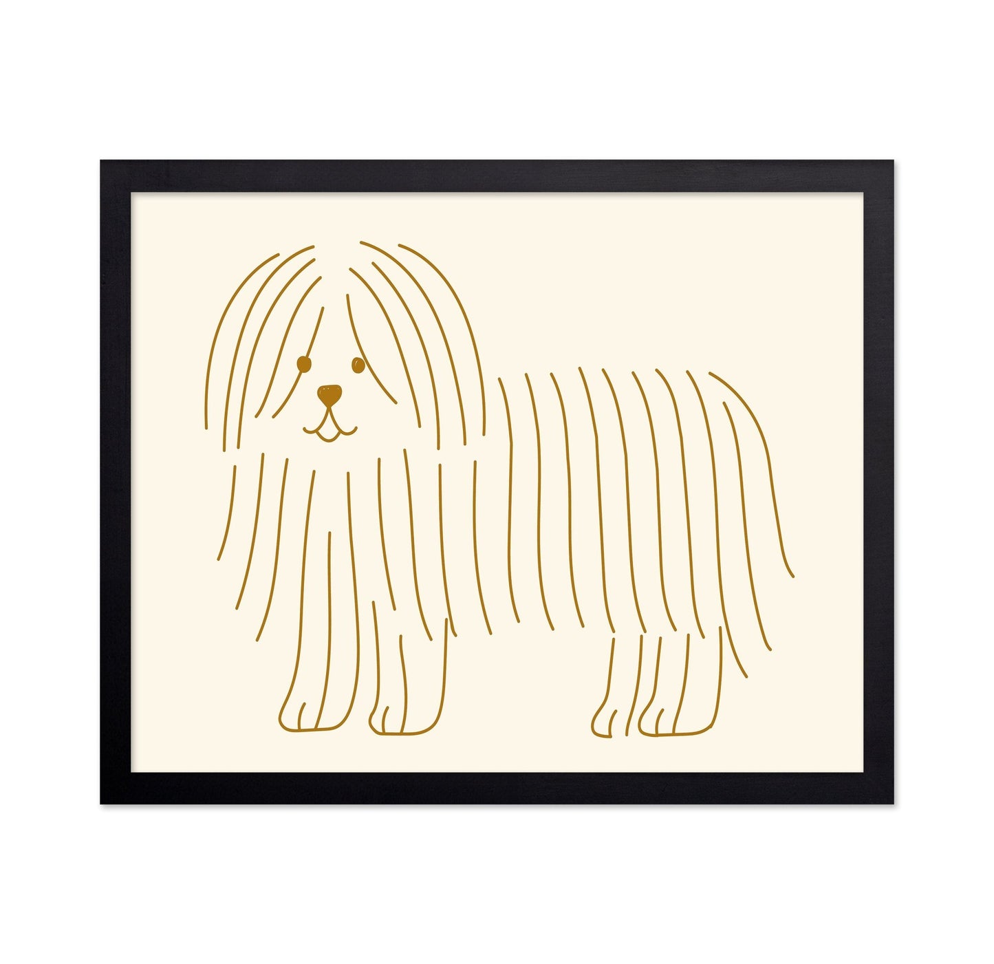 Minimal Dog Line Art