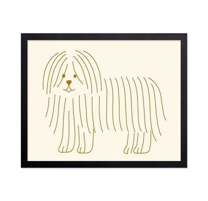 Minimal Dog Line Art