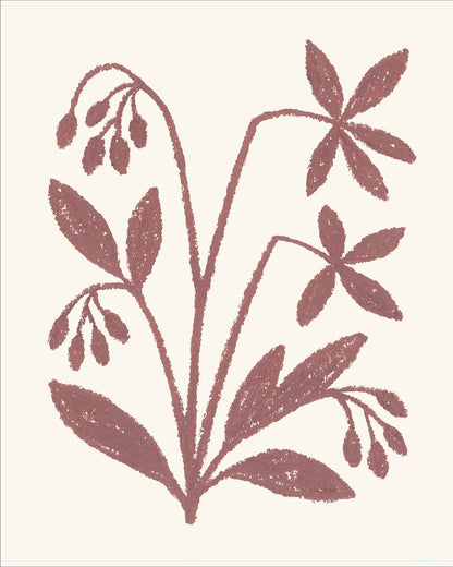 Rustic Floral Sketch No3