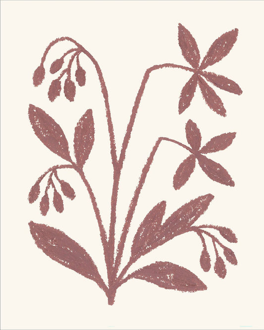 Rustic Floral Sketch No3