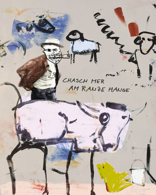 Abstract Cowboy Horse