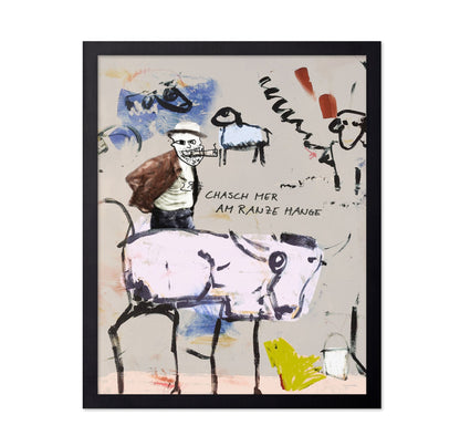 Abstract Cowboy Horse