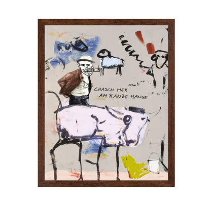 Abstract Cowboy Horse